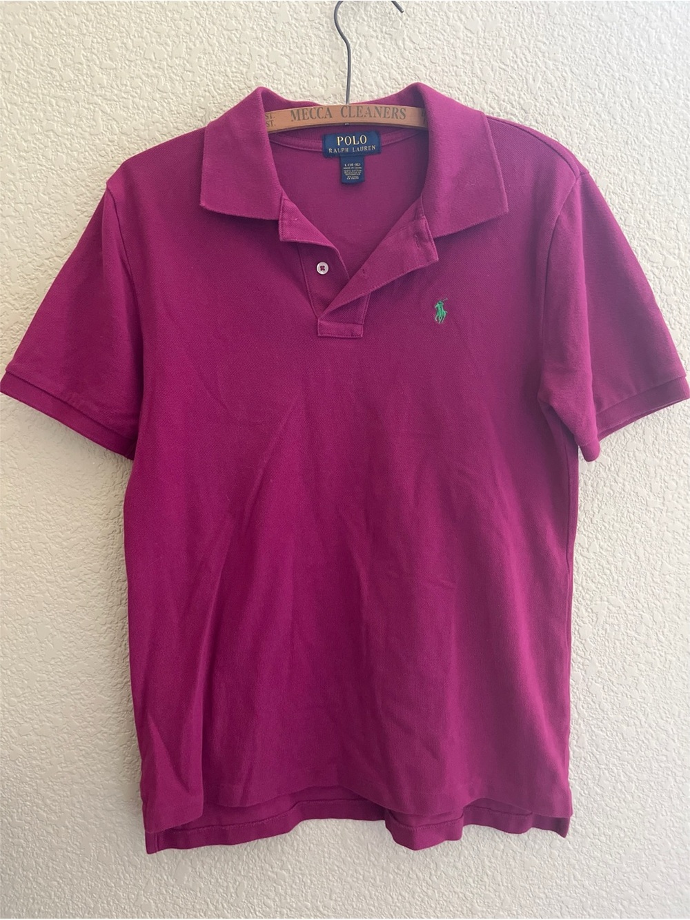 Polo Ralph Lauren Magenta Polo Kids L 14-16